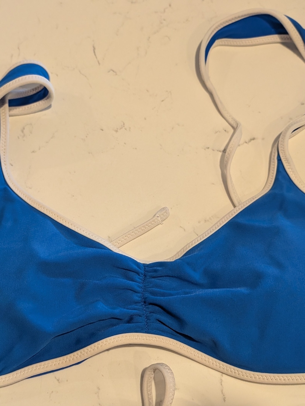 Aerie's Blue and White swim top